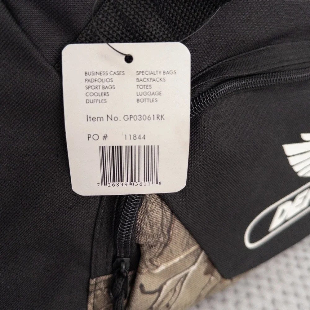 NWT Golden Pacific‎ Dekalb Duffel Bag Black Camo Hunting Tactical Farming Travel
